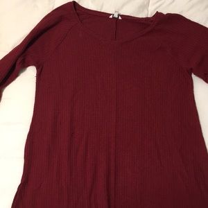 maroon long sleeve